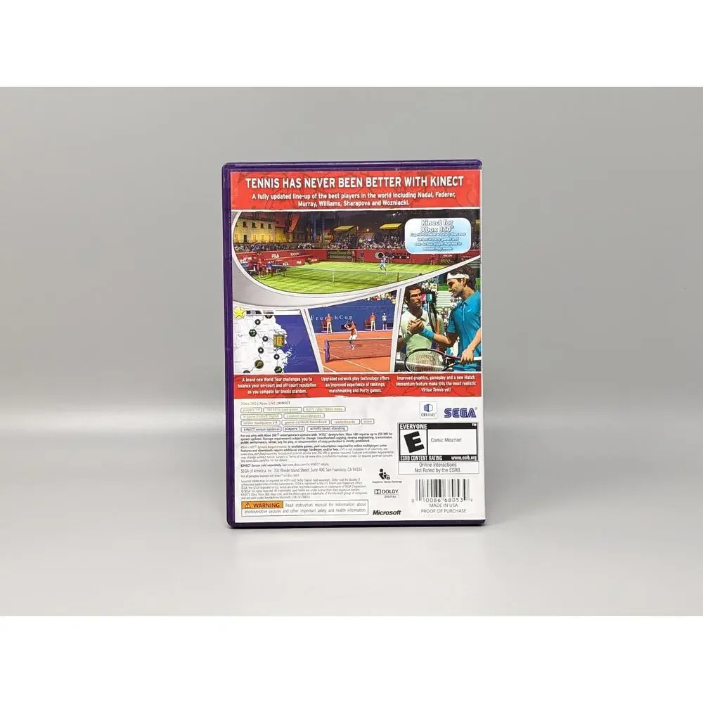Virtua Tennis 4 Xbox 360 Replacement Case & Manual Only No Game